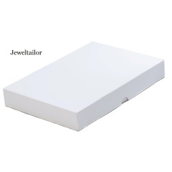 1 Extra Large White Two Piece Recycled Rectangle Gift Boxes 38cm (15 Inches) ~ An Ideal Gift, Clothing or Presentation Box